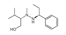 (2S,1'S)-N,3-dimethyl-N'-1'-phenylpropyl-2-hydrazinobutanol Structure