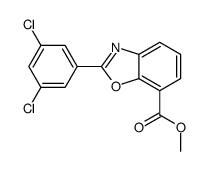 methyl 2-(3,5-dichlorophenyl)-1,3-benzoxazole-7-carboxylate结构式