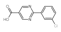 2-(3-chlorophenyl)pyrimidine-5-carboxylic acid Structure