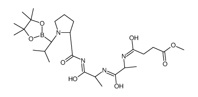 Meosuc-ala-ala-pro-boroval-pinacol结构式