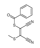 S-(1,2-dicyano-2-methylsulfanylethenyl) benzenecarbothioate Structure