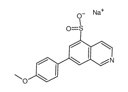 7-(4-methoxy-phenyl)-isoquinoline-5-sodium sulfinate结构式