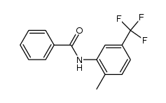 3-benzoylamino-4-methyl-benzotrifluoride结构式