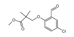 3-(4-chloro-2-formyl-phenoxy)-2,2-dimethyl-propionic acid methyl ester Structure