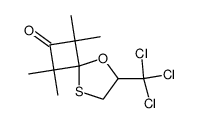 1,1,3,3-Tetramethyl-6-trichloromethyl-5-oxa-8-thia-spiro[3.4]octan-2-one Structure