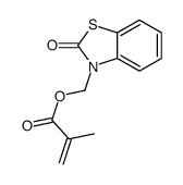 (2-oxo-1,3-benzothiazol-3-yl)methyl 2-methylprop-2-enoate结构式