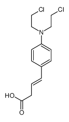 4-[4-[bis(2-chloroethyl)amino]phenyl]but-3-enoic acid结构式