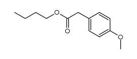 butyl 2-(4-methoxyphenyl)acetate Structure