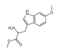 (S)-Methyl 2-amino-3-(6-Methoxy-1H-indol-3-yl)propanoate structure