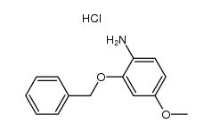 2-benzyloxy-4-methoxy-aniline, hydrochloride结构式