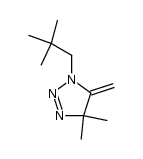 1-(2,2-Dimethylpropyl)-4,5-dihydro-4,4-dimethyl-5-methylen-1H-1,2,3-triazol结构式