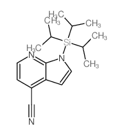 1-(TRIISOPROPYLSILYL)-1H-PYRROLO[2,3-B]PYRIDINE-4-CARBONITRILE structure