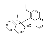 1-methoxy-1-(2-methoxynaphthalen-1-yl)naphthalen-2-one结构式