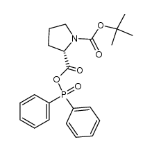 (S)-1-(tert-butoxycarbonyl)pyrrolidine-2-carboxylic diphenylphosphinic anhydride结构式