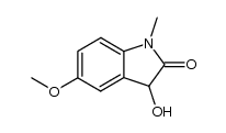 3-hydroxy-5-methoxy-1-methyl-indolin-2-one Structure