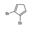 2,3-dibromocyclopenta-1,3-diene Structure