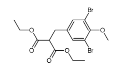 2-(3,5-Dibromo-4-methoxy-benzyl)-malonic acid diethyl ester结构式