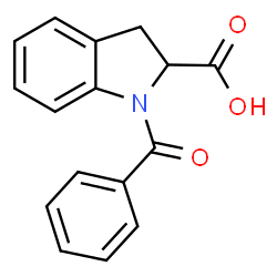 1-benzoyl-2,3-dihydro-1H-indole-2-carboxylic acid Structure