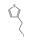 3-(2-iodoethyl)thiophene Structure