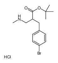 TERT-BUTYL 3-(4-BROMOPHENYL)-2-((METHYLAMINO)METHYL)PROPANOATE HCL结构式