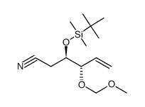 (3R,4S)-3-((tert-butyldimethylsilyl)oxy)-4-(methoxymethoxy)hex-5-enenitrile Structure