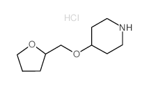 4-(Tetrahydro-2-furanylmethoxy)piperidine hydrochloride结构式