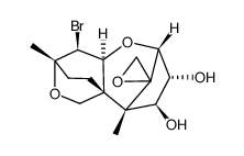 (2'R,3'R,4'S,5'S,5a'R,8'S,9'S,9a'S)-9'-bromo-5',8'-dimethyloctahydro-6'H-spiro[oxirane-2,12'-[8,5a](epoxymethano)[2,5]methanobenzo[b]oxepine]-3',4'-diol Structure