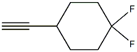 4-ethynyl-1,1-difluorocyclohexane Structure