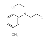 Benzenamine, N,N-bis(2-chloroethyl)-3-methyl- (9CI) structure