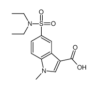 5-(diethylsulfamoyl)-1-methylindole-3-carboxylic acid结构式