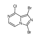 1,3-dibromo-8-chIoro-imidazo[1,5-a]pyrazine结构式