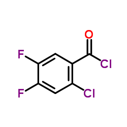 2-Chloro-4,5-difluorobenzoyl chloride structure