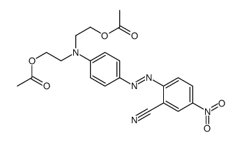 2-[N-(2-acetyloxyethyl)-4-[(2-cyano-4-nitrophenyl)diazenyl]anilino]ethyl acetate Structure