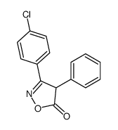 3-(4-chlorophenyl)-4-phenyl-4H-1,2-oxazol-5-one Structure