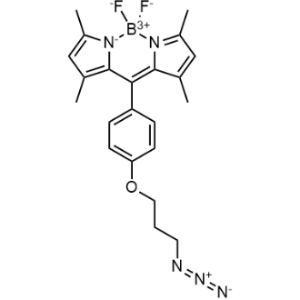 10-(4-(3-Azidopropoxy)phenyl)-5,5-difluoro-1,3,7,9-tetramethyl-5H-4lambda4,5lambda4-dipyrrolo[1,2-c:2',1'-f][1,3,2]diazaborinine Structure