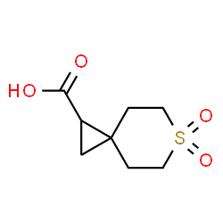 6,6-Dioxo-6lambda(6)-thiaspiro[2.5]octane-1-carboxylic acid结构式