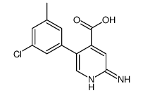2-amino-5-(3-chloro-5-methylphenyl)pyridine-4-carboxylic acid Structure