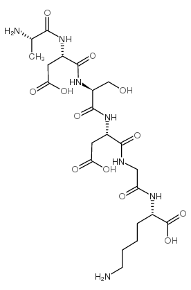 H-ALA-ASP-SER-ASP-GLY-LYS-OH结构式