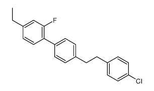 1-[4-[2-(4-chlorophenyl)ethyl]phenyl]-4-ethyl-2-fluorobenzene结构式