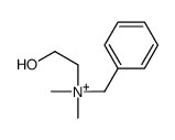 N-Benzyl-2-hydroxy-N,N-dimethylethanaminium Structure