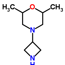 4-(azetidin-3-yl)-2,6-dimethylmorpholine structure