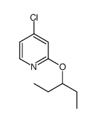 4-chloro-2-pentan-3-yloxypyridine结构式