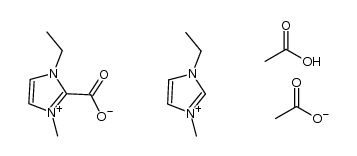 [C2mim][H(OAc)2][C2mim(+)-COO(-)] Structure