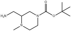 tert-butyl 3-(aminomethyl)-4-methylpiperazine-1-carboxylate picture