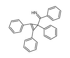 3-benzoyl-1,2,3-triphenylcyclopropene imine Structure