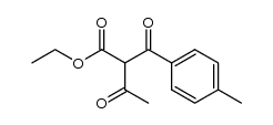 2-(4-methyl-benzoyl)-3-oxo-butyric acid ethyl ester Structure