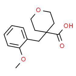 4-[(2-Methoxyphenyl)methyl]oxane-4-carboxylic acid structure