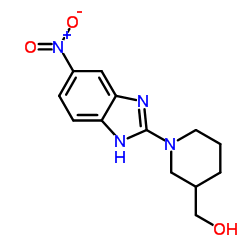 [1-(5-Nitro-1H-benzimidazol-2-yl)-3-piperidinyl]methanol结构式