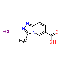 3-Methyl[1,2,4]triazolo[4,3-a]pyridine-6-carboxylic acid hydrochloride (1:1) Structure