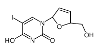 1-[(2R,5S)-5-(hydroxymethyl)-2,5-dihydrofuran-2-yl]-5-iodopyrimidine-2,4-dione Structure